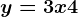 y=3x+4