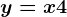 y=x+4