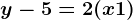 y-5=2(x+1)